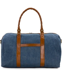 Patricia Nash Milano Extra-Large Denim Weekender Duffel Bag