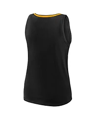Logo Athletic Women's Black Boston Bruins Stellar Win V-Neck Tank Top