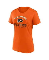 Logo Athletic Women's Orange Philadelphia Flyers Unrivaled T-Shirt