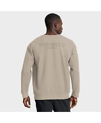 Fanatics Men's Tan Toronto Maple Leaf Authentic Pro Road Tri-Blend Sweatshirt