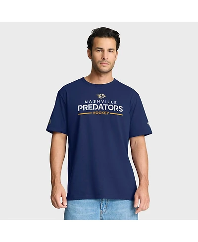 Fanatics Men's Navy Nashville Predators Authentic Pro Primary T-Shirt