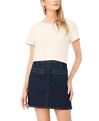 Vince Camuto Women's Crewneck Short-Sleeve Top