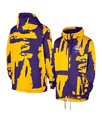 Nike Men's and Women's Purple Los Angeles Lakers Courtside Club Premium Woven Full-Zip Hooded Jacket