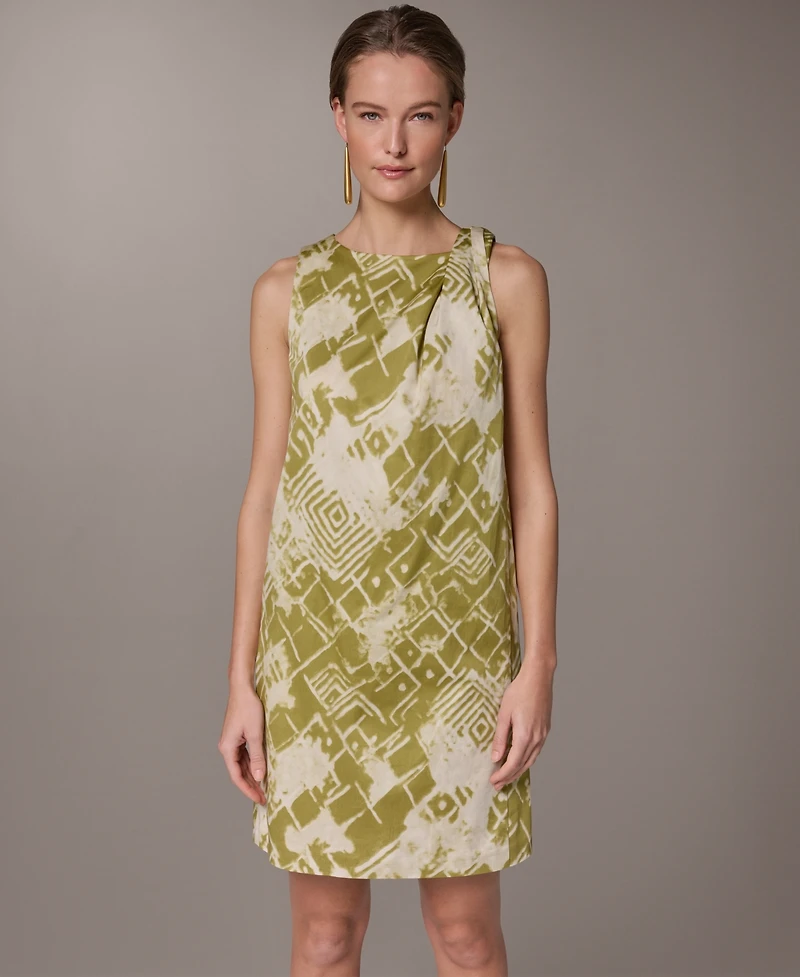 Donna Karan New York Women's Abstract Print Knee Length Dress