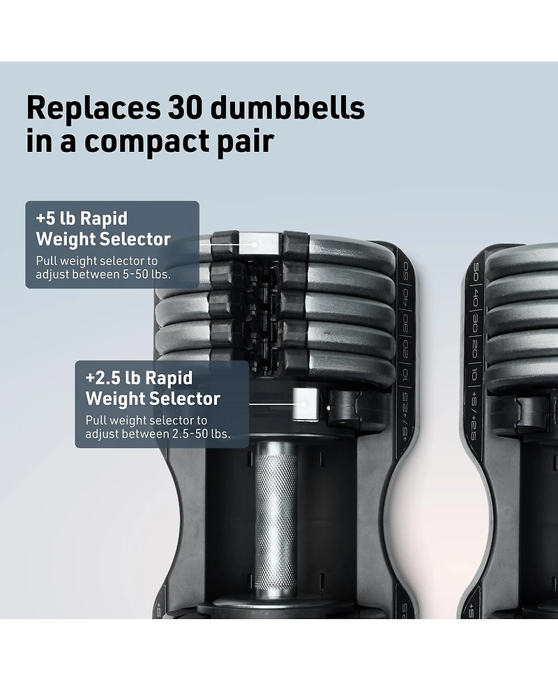 NordicTrack Single 55lb Select-a-Weight Dumbbell