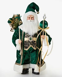 Holiday Lane Opulence Standing Santa with Gift Bag and Scepter, Macy's Exclusive