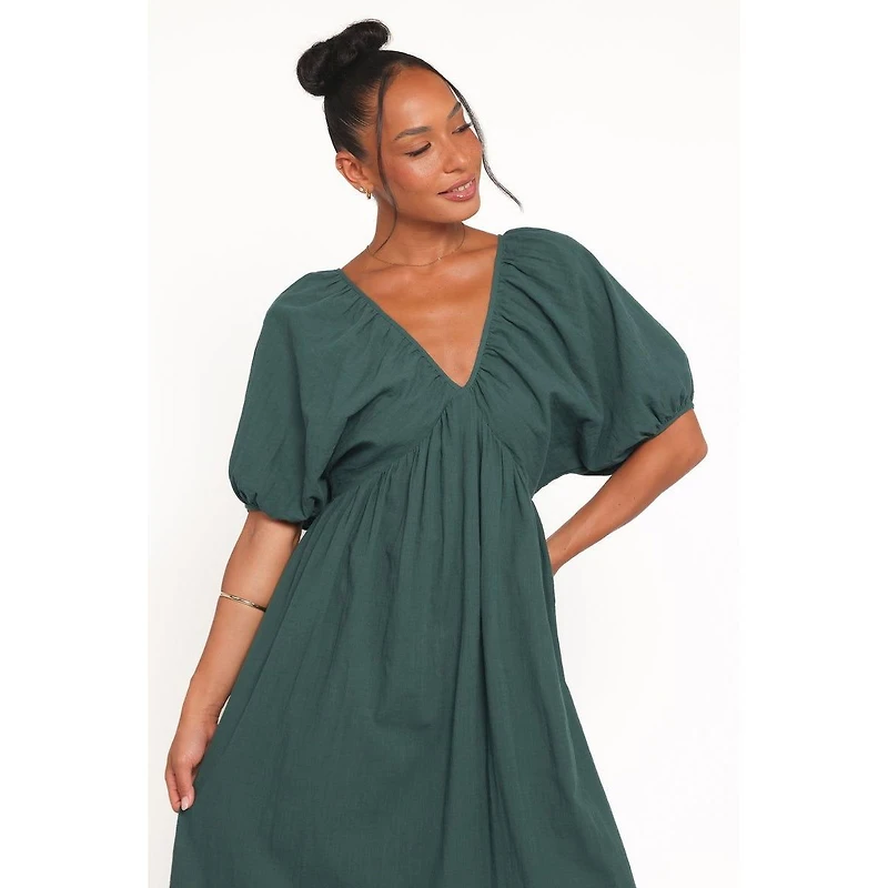 Petal and Pup Women's Sullivan Puff Sleeve Maxi Dress