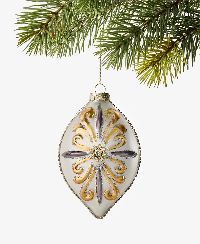 Holiday Lane Blessed with Snowflake Finial Ornament, Macy's Exclusive