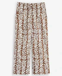 I.n.c. International Concepts Petite Printed Linen High-Rise Wide-Leg Pants, Macy's Exclusive