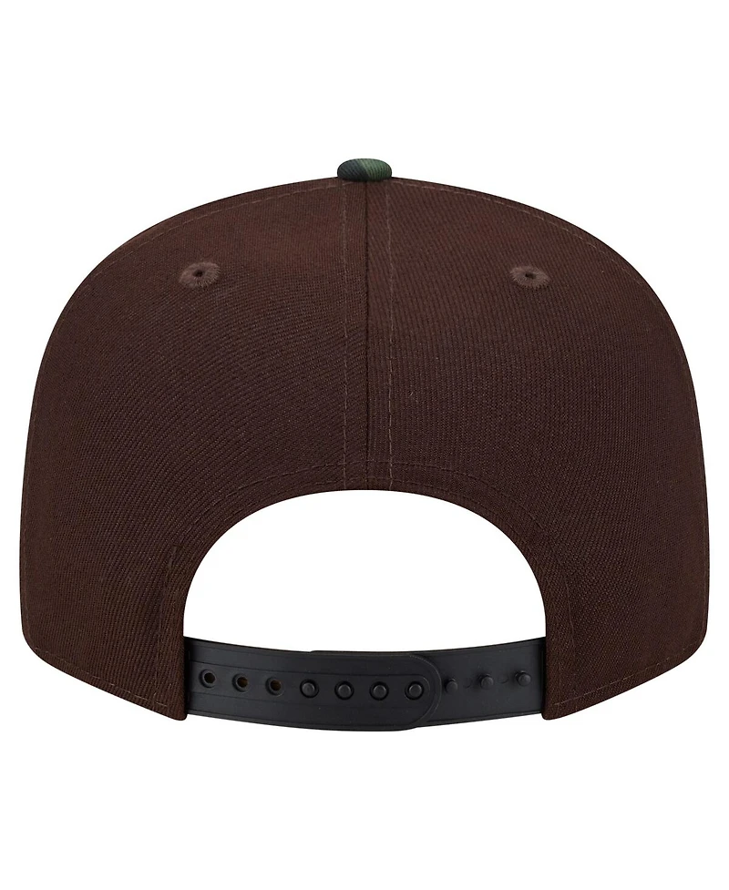 New Era Men's Dark Brown Washington Commanders Burnt Wood Camo 9FIFTY Snapback Hat