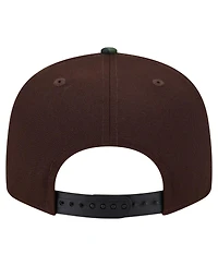 New Era Men's Dark Brown Washington Commanders Burnt Wood Camo 9FIFTY Snapback Hat