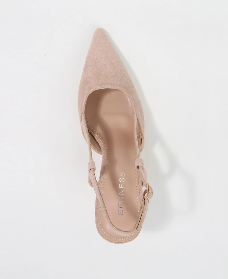 Berness Carmella Pointed Toe Slingback Heels