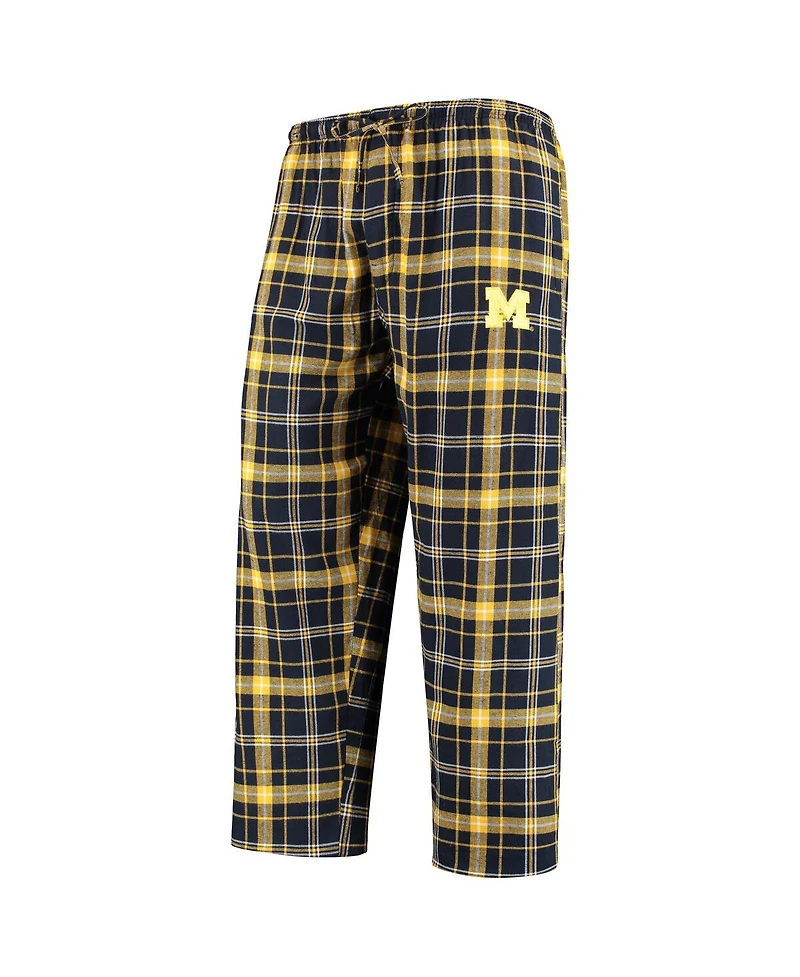 Concepts Sport Men's Navy/Gold Michigan Wolverines Ultimate Flannel Pants