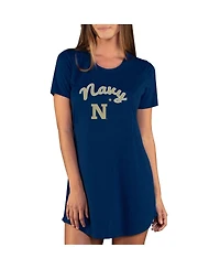 Concepts Sport Women's Navy Midshipmen Marathon Nightshirt
