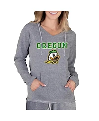 Concepts Sport Women's Gray Oregon Ducks Mainstream Lightweight Terry Pullover Hoodie
