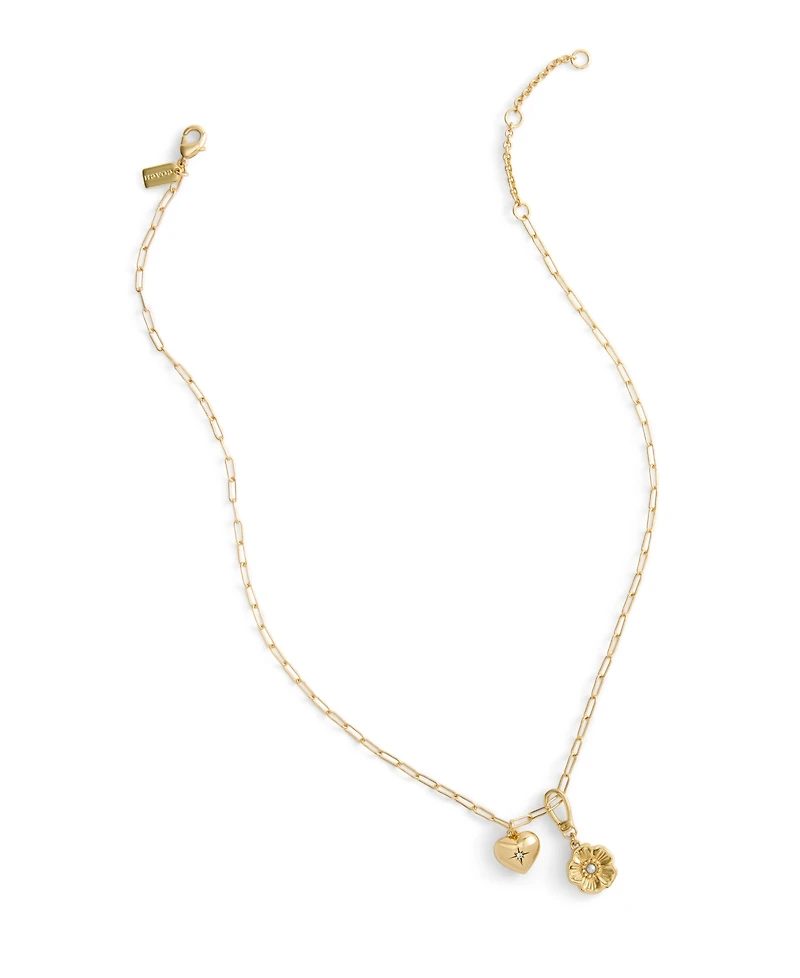 Coach Faux Pearl Collectible Signature Sculpted Tea Rose Jewelry Charm