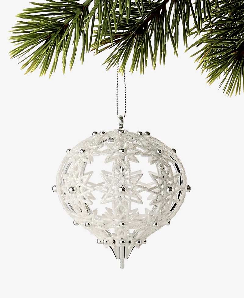 Holiday Lane Christmas Glitters Embellished Onion Ornament, Macy's Exclusive