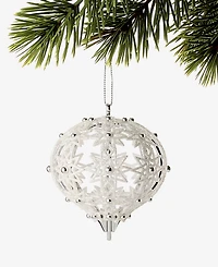 Holiday Lane Christmas Glitters Embellished Onion Ornament, Macy's Exclusive