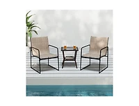 Slickblue Patio Furniture Chair Set of 4 with Ventilated Seat