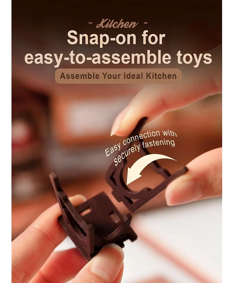 Robotime Miniature House Kit, Diy Miniature Dollhouse Kit for Adults,Model Kits for Adults to Build with Led, Birthday for Adult Homey Kitchen