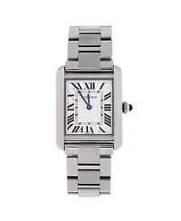 Pre-Owned Cartier Tank Solo Quartz Watch in Stainless Steel 24mm