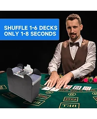 Gse Games & Sports Expert Automatic Card Shuffler, 4-Deck, Ac/Dc Battery-Operated