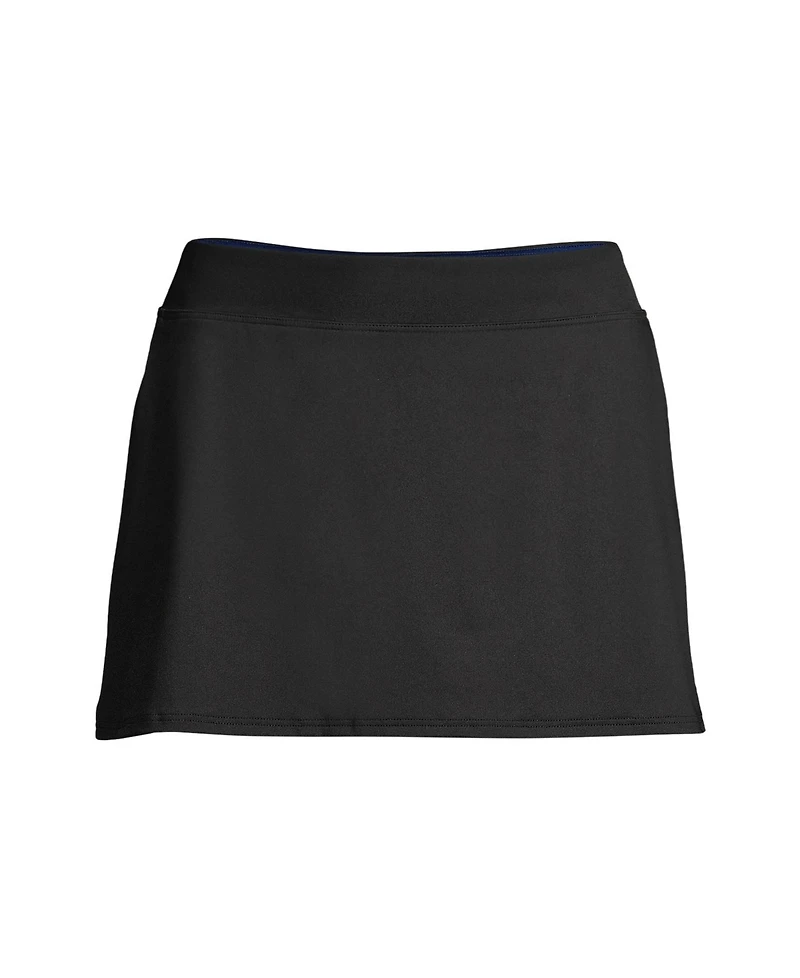 Lands' End Women's Petite Tummy Control Swim Skirt Bottoms