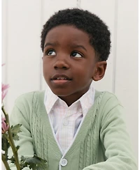 Hope & Henry Toddler Boys Organic Long Sleeve Stretch Poplin Shirt