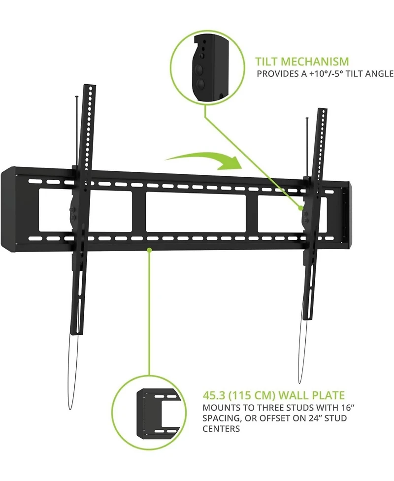 Kanto T6090 Largest Extra-WideTilting Tv Mount