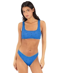 Hurley Women's Reversible Dancing Daisies Pull-On Bikini Top