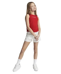 Calvin Klein Girls' 7-16 Cuffed Denim Shorts