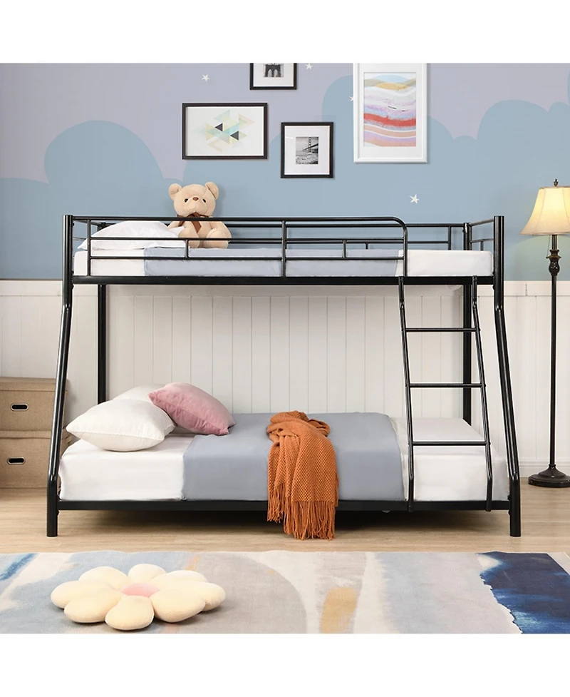 Simplie Fun Metal Bunk Bed Tf Black
