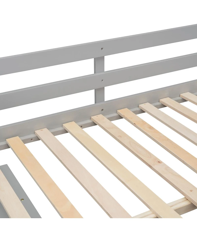 Streamdale Furniture Full Size Loft Bed with Desk