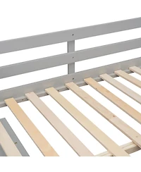 Streamdale Furniture Full Size Loft Bed with Desk