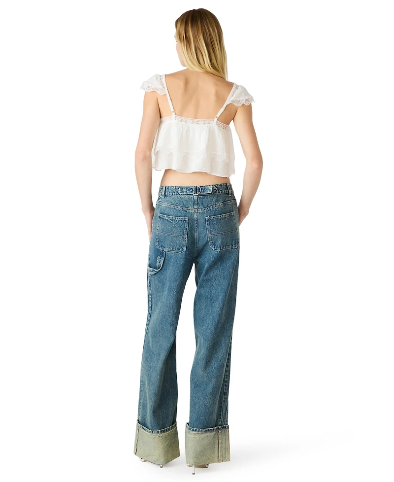 Steve Madden Women's Leta Square Neck Top