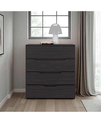 Fm Furniture Bristol 4-Drawer Dresser, Wenge
