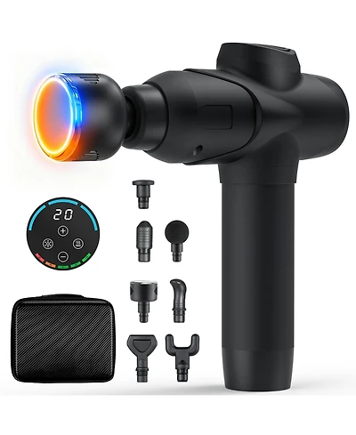 Sugift 3 Fold Portable Adjustable Massage Table with Carry Case-Red