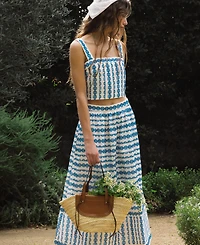 French Connection Women's Structured Taffeta Midi Skirt