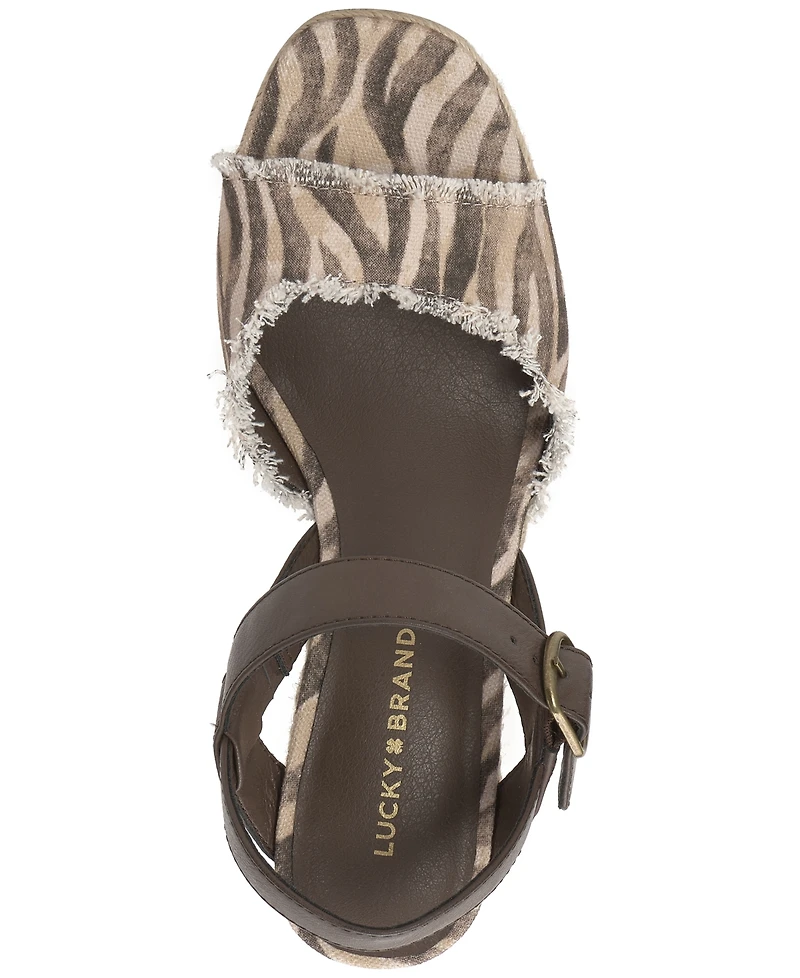 Lucky Brand Women's Mindra Espadrille Wedge Sandals