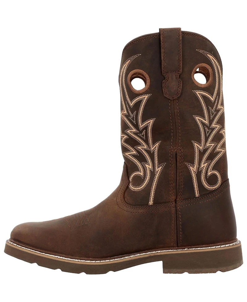 Georgia Boot Men's Core 37 11" Steel Toe Western Pull-On Work