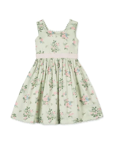 Hope & Henry Little Girls Organic Sleeveless Sateen Party Dress