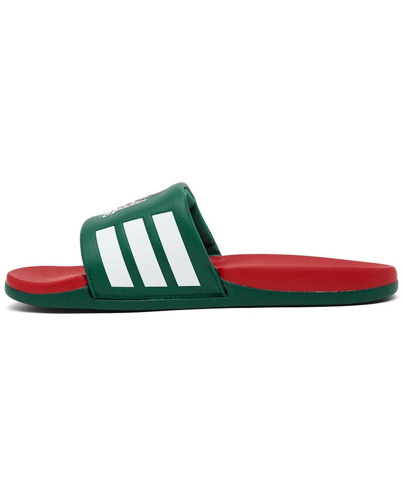 Adidas Men's Adilette Comfort 2.0 Mexico Slide Sandals from Finish Line