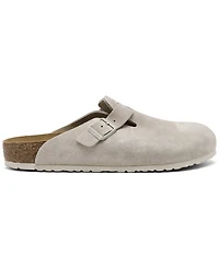 Birkenstock Men's Boston Soft Footbed Suede Leather Clogs from Finish Line