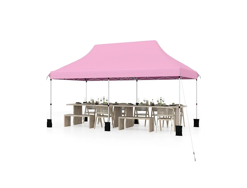 Slickblue Foldable Outdoor Canopy Gazebo with Storage Bag
