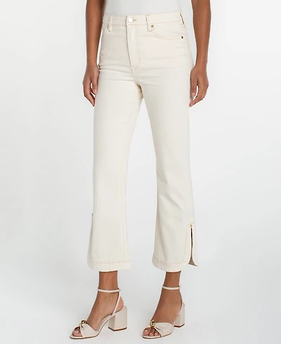 Liverpool Los Angeles Petite Hannah Crop Flare Jeans
