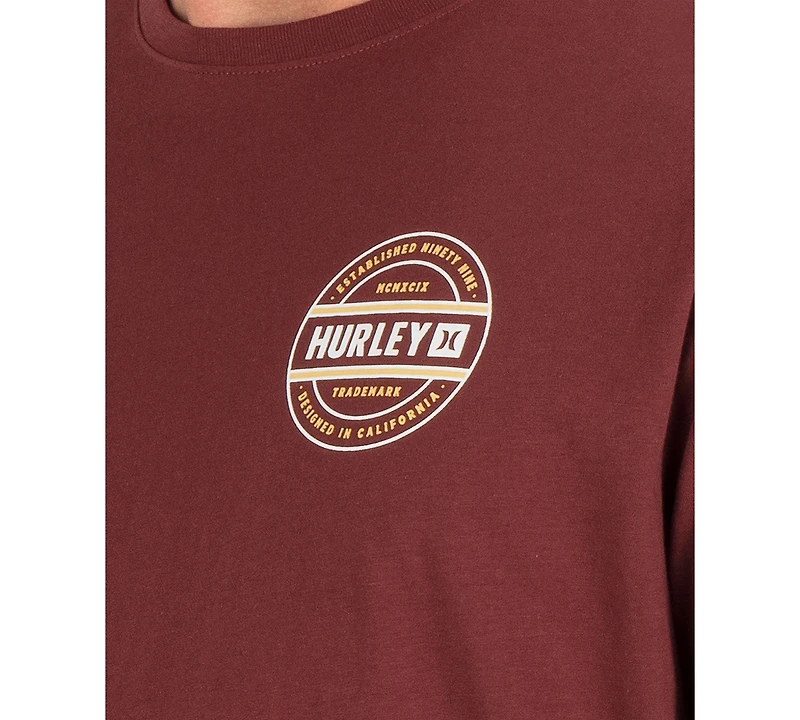 Hurley Men's Classic Crewneck Short-Sleeve T-Shirt