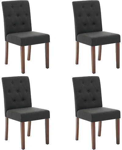 gaomon Parsons Button Tufted Dining Chairs Set of 4
