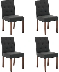 gaomon Parsons Button Tufted Dining Chairs Set of 4