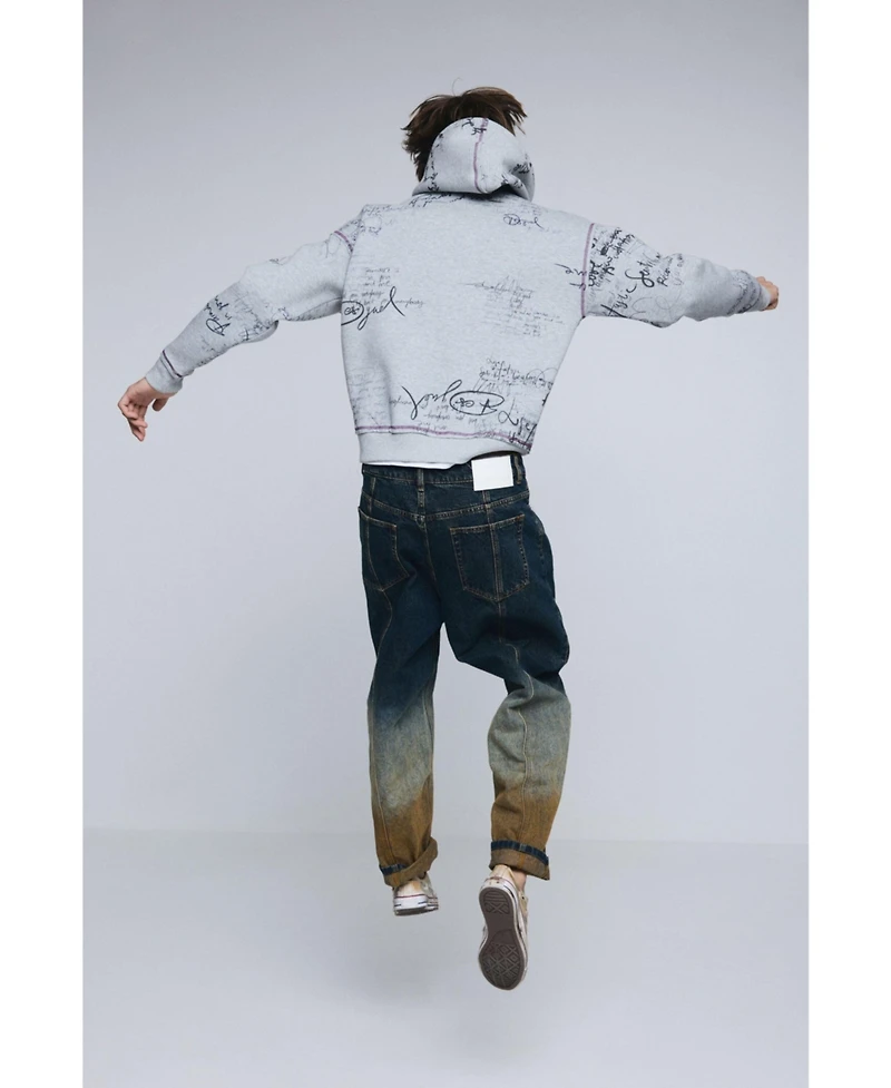 Desigual Men's Hooded lettering sweatshirt