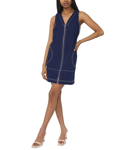 Msk Petite V-Neck Shift Dress